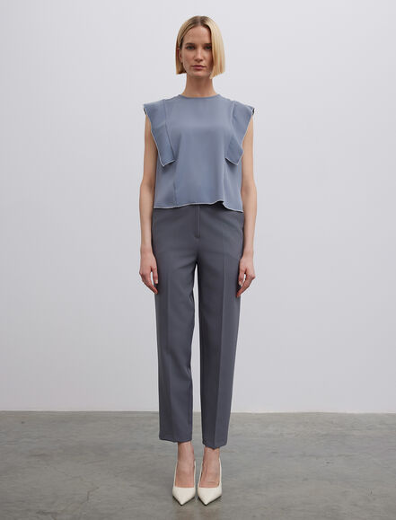 BGN WORKSHOP - Kontrast Dikişli Saten Bluz