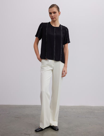 BGN WORKSHOP - Kontrast Dikişli Viskon Bluz