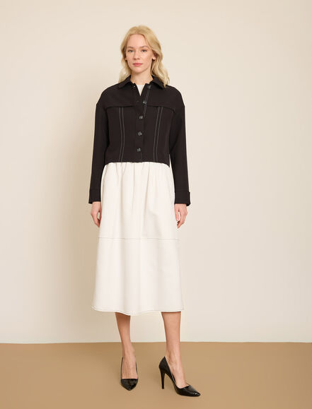 BGN WORKSHOP - KONTRAST SUS DIKISLI GOMLEK-CEKET