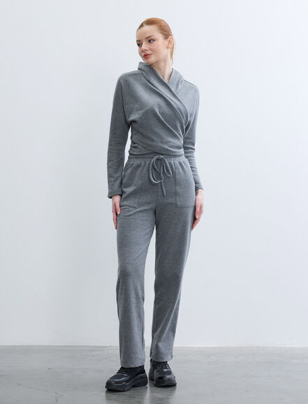 BGN WORKSHOP - KOPUSONLU KRUVAZE KAPAMA ORME BLUZ