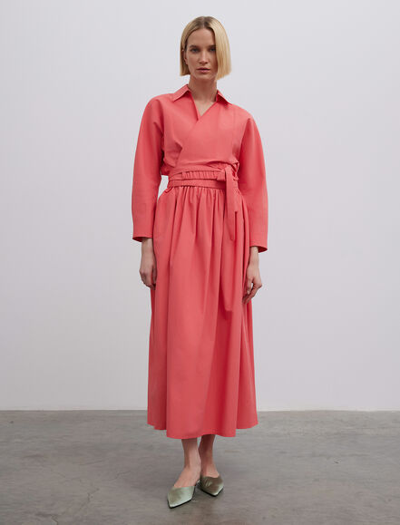 BGN WORKSHOP - Kruvaze Kapama Kaçık Yaka Pamuk Gömlek