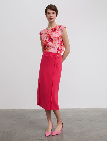 BGN WORKSHOP - Kruvaze Kapama Midi Boy Etek