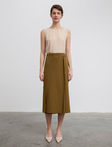 BGN WORKSHOP - Kruvaze Kapama Midi Boy Etek