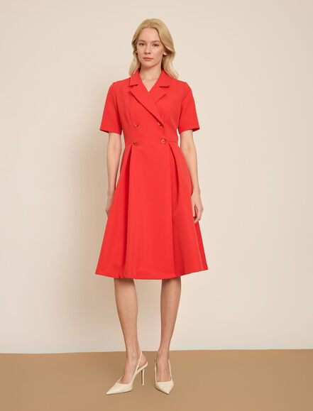 BGN WORKSHOP - KRUVAZE KAPAMALI MIDI ELBISE