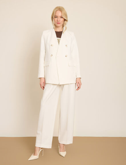 BGN WORKSHOP - KRUVAZE YAKASIZ UZUN CEKET