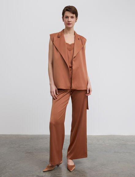 BGN WORKSHOP - Kuşaklı Saten Yelek