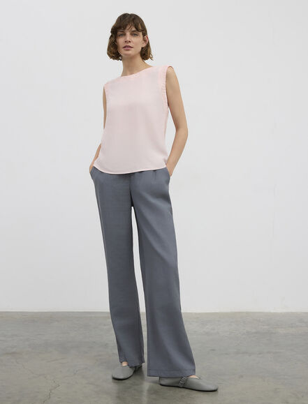 BGN WORKSHOP - LASTIK DETAYLI VISKON BLUZ