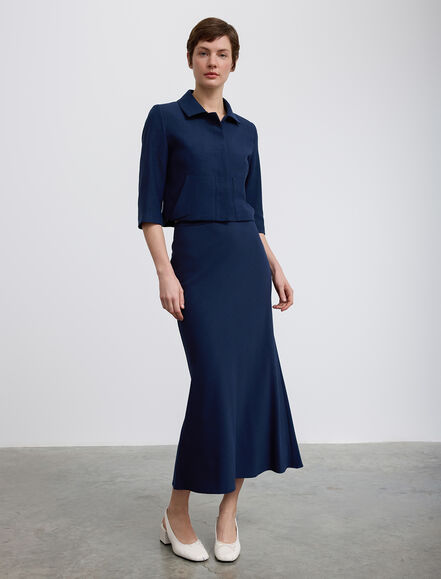 BGN WORKSHOP - Maxi Boy Viskon Karışımlı Etek