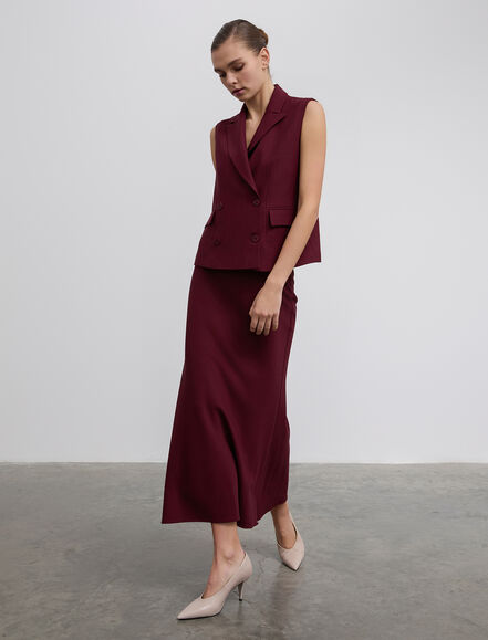 BGN WORKSHOP - Maxi Boy Viskon Karışımlı Etek