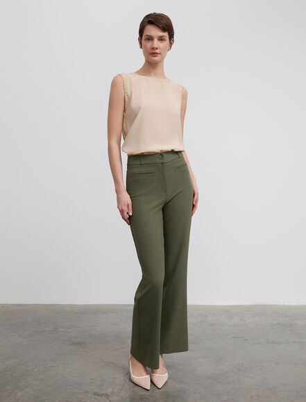 BGN WORKSHOP - Ön Fileto Cep Detaylı Viskon Karışımlı Pantolon