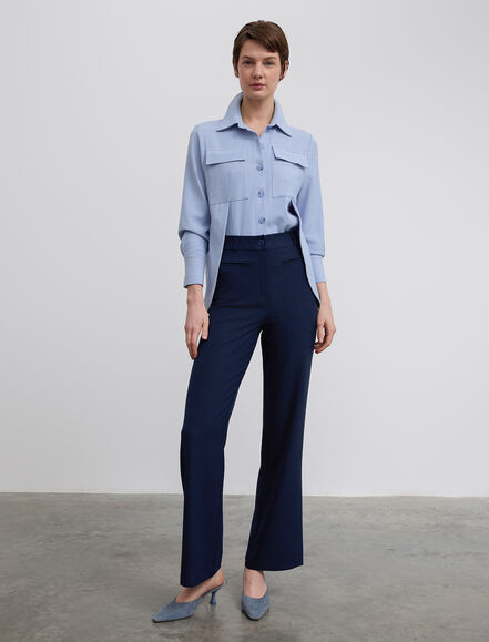 BGN WORKSHOP - Ön Fileto Cep Detaylı Viskon Karışımlı Pantolon