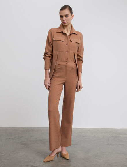 BGN WORKSHOP - Ön Fileto Cep Detaylı Viskon Karışımlı Pantolon