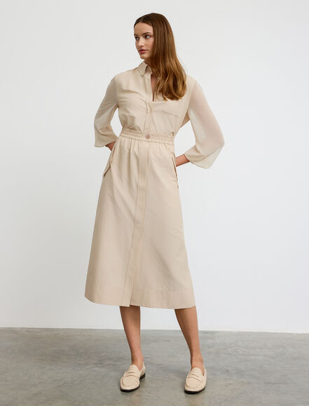 BGN WORKSHOP - Önde Cepli Pamuk Etek