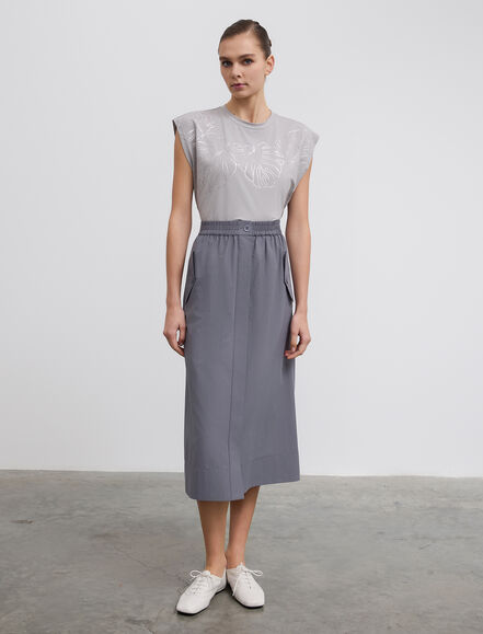 BGN WORKSHOP - Önde Cepli Pamuk Etek