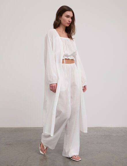 BGN WORKSHOP - Önü Bağcıklı Uzun Kol Pamuk Kimono