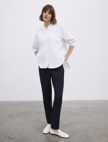 BGN WORKSHOP - OVERSIZE PAMUK KARISIM BOMBER GOMLEK