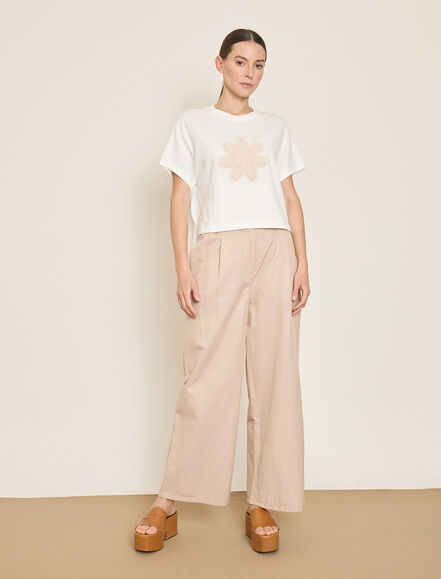 BGN WORKSHOP - PAMUK KARISIM BELI LASTIKLI GENIS PACA PANTOLON