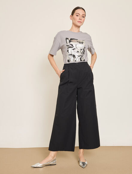 BGN WORKSHOP - PAMUK KARISIM BELI LASTIKLI GENIS PACA PANTOLON