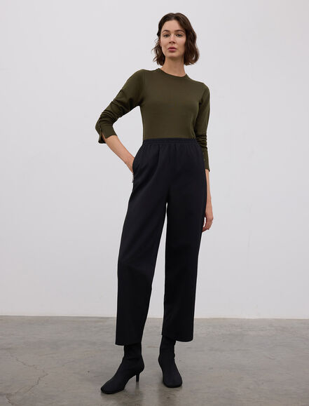 BGN WORKSHOP - PAMUK KARISIM KONTRAST DETAYLI LASTIKLI PANTOLON