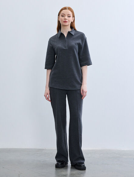 BGN WORKSHOP - PAMUK KARISIM NERVURLU ORME PANTOLON