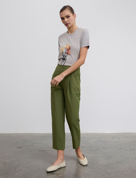 BGN WORKSHOP - Pileli Havuç Kesim Pamuk Pantolon