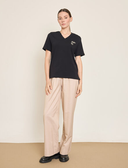 BGN WORKSHOP - PLAJ SANDALYESI-SEMSIYE NAKISLI PAMUKLU T-SHIRT