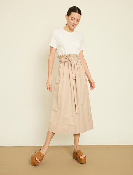 BGN WORKSHOP - POPLIN GARNILI PAMUK ELBISE