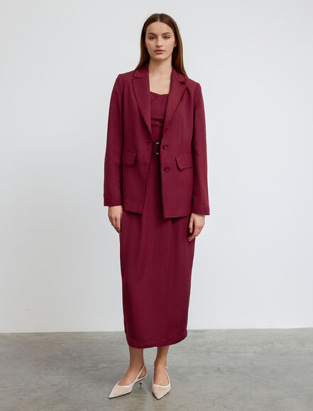 BGN WORKSHOP - Püskül Detaylı Viskon Keten Ceket