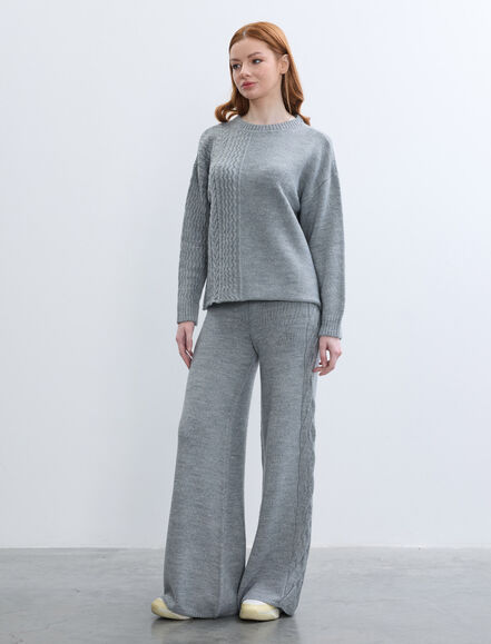 BGN WORKSHOP - SAC ORGU DESENLI BISIKLET YAKA KAZAK