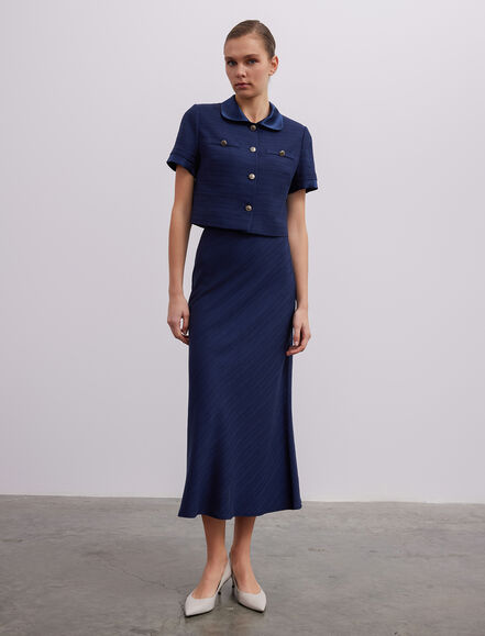 BGN WORKSHOP - Saten Yakalı Kısa Kol Pamuk Ceket