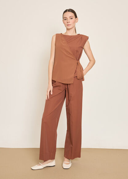 BGN WORKSHOP - SIFON KOMBINLI PAMUK KARISIM BLUZ