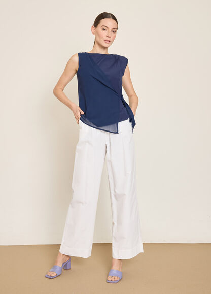 BGN WORKSHOP - SIFON KOMBINLI PAMUK KARISIM BLUZ