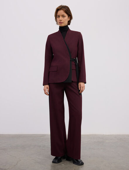 BGN WORKSHOP - TOKA DETAYLI GARNILI VISKON KARISIM BLAZER CEKET