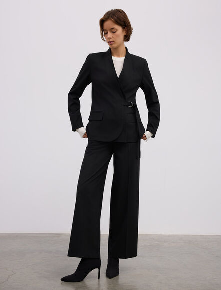 BGN WORKSHOP - TOKA DETAYLI GARNILI VISKON KARISIM BLAZER CEKET