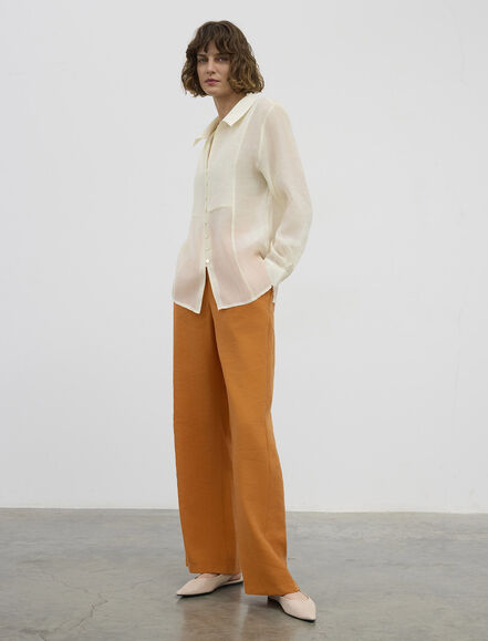 BGN WORKSHOP - UZUN KOLLU LYOCELL KARISIM GOMLEK