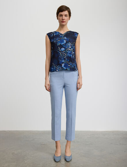 BGN WORKSHOP - V Yaka Kolsuz Viskon Bluz