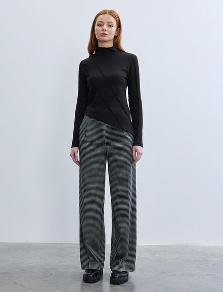 BGN WORKSHOP - VISKON KARISIM BEBE OVERLOK DETAYLI ORME BLUZ