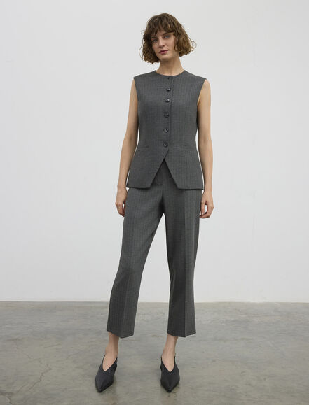 BGN WORKSHOP - VISKON KARISIM BISIKLET YAKA-FLETO CEPLI YELEK 