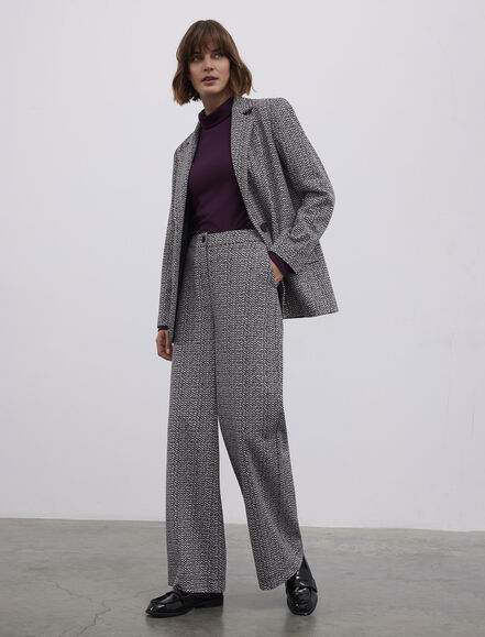 BGN WORKSHOP - VISKON KARISIM DESENLI BLAZER CEKET