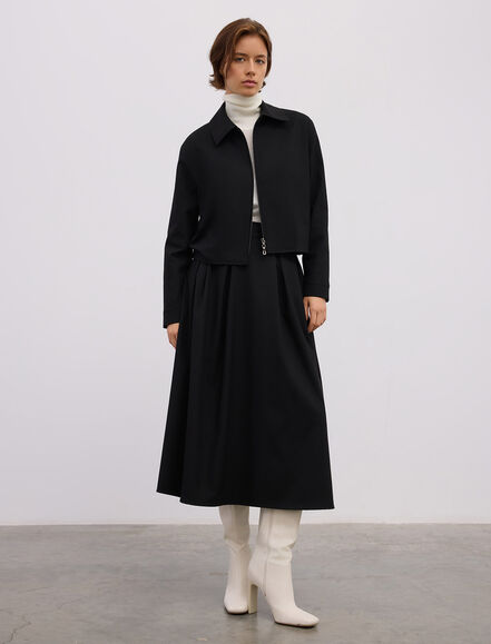 BGN WORKSHOP - VISKON KARISIM FERMUARLI BOMBER CEKET