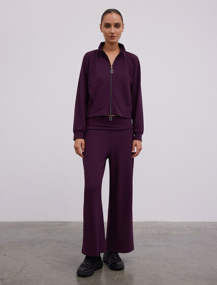 BGN WORKSHOP - VISKON KARISIM FERMUARLI DIK YAKA SWEATSHIRT