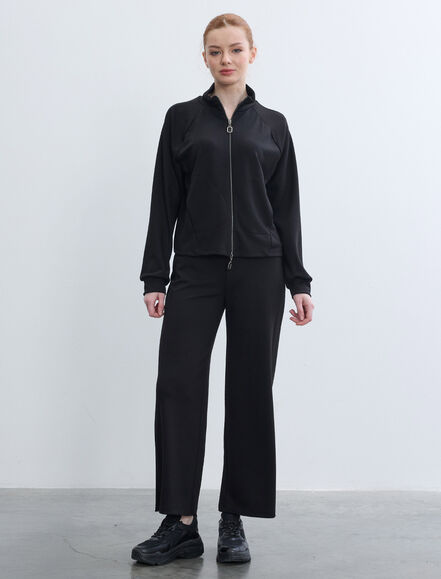 BGN WORKSHOP - VISKON KARISIM KATLAMALI BEL GENIS PACA PANTOLON