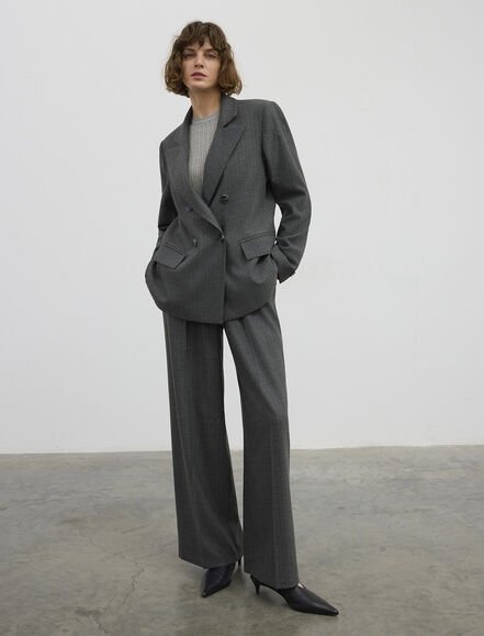 BGN WORKSHOP - VISKON KARISIM KRUVAZE KAPAMA BLAZER CEKET