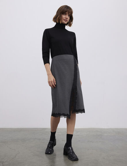 BGN WORKSHOP - VISKON KARISIM SERIT DANTEL DETAY-YIRTMACLI ETEK