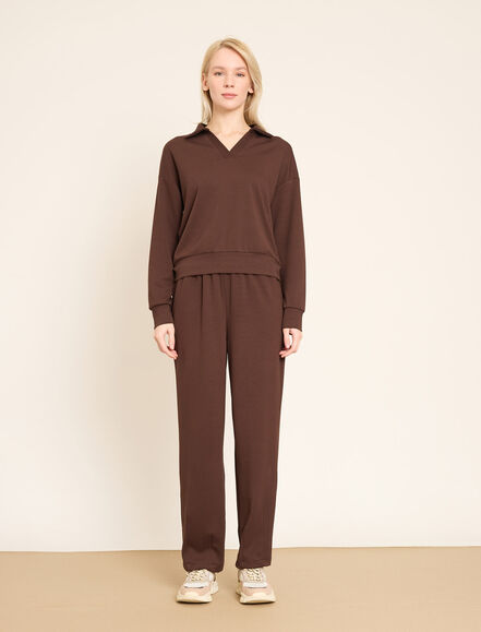 BGN WORKSHOP - VISKON KARISIM V-YAKA SWEATSHIRT&PANTOLON TAKIM