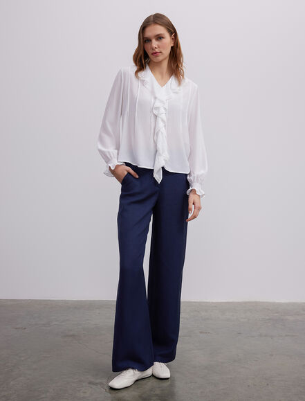 BGN WORKSHOP - Volan Yakalı Viskon Gömlek