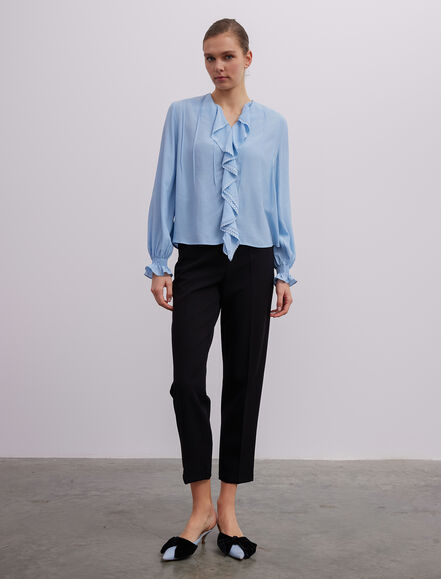 BGN WORKSHOP - Volan Yakalı Viskon Gömlek