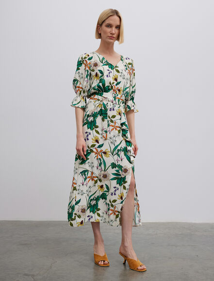 BGN WORKSHOP - Volanlı Viskon Midi Boy Etek