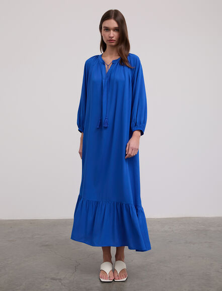 BGN WORKSHOP - Yakada Püskül Aksesuarlı Viskon Elbise