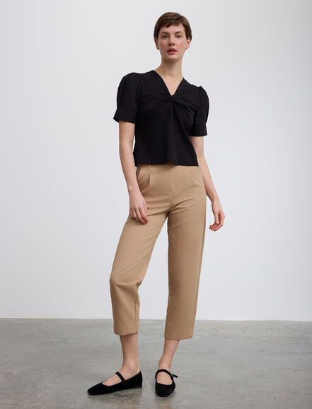 BGN WORKSHOP - Yakası Düğümlü Pamuk Tişört